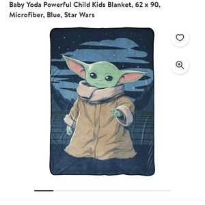NWT Star Wars Mandalorian Powerful Child Blanket 62in x 90in